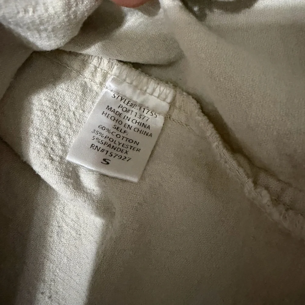 LA MIEL Shacket Cream Button-Up Jacket Southwestern pattern